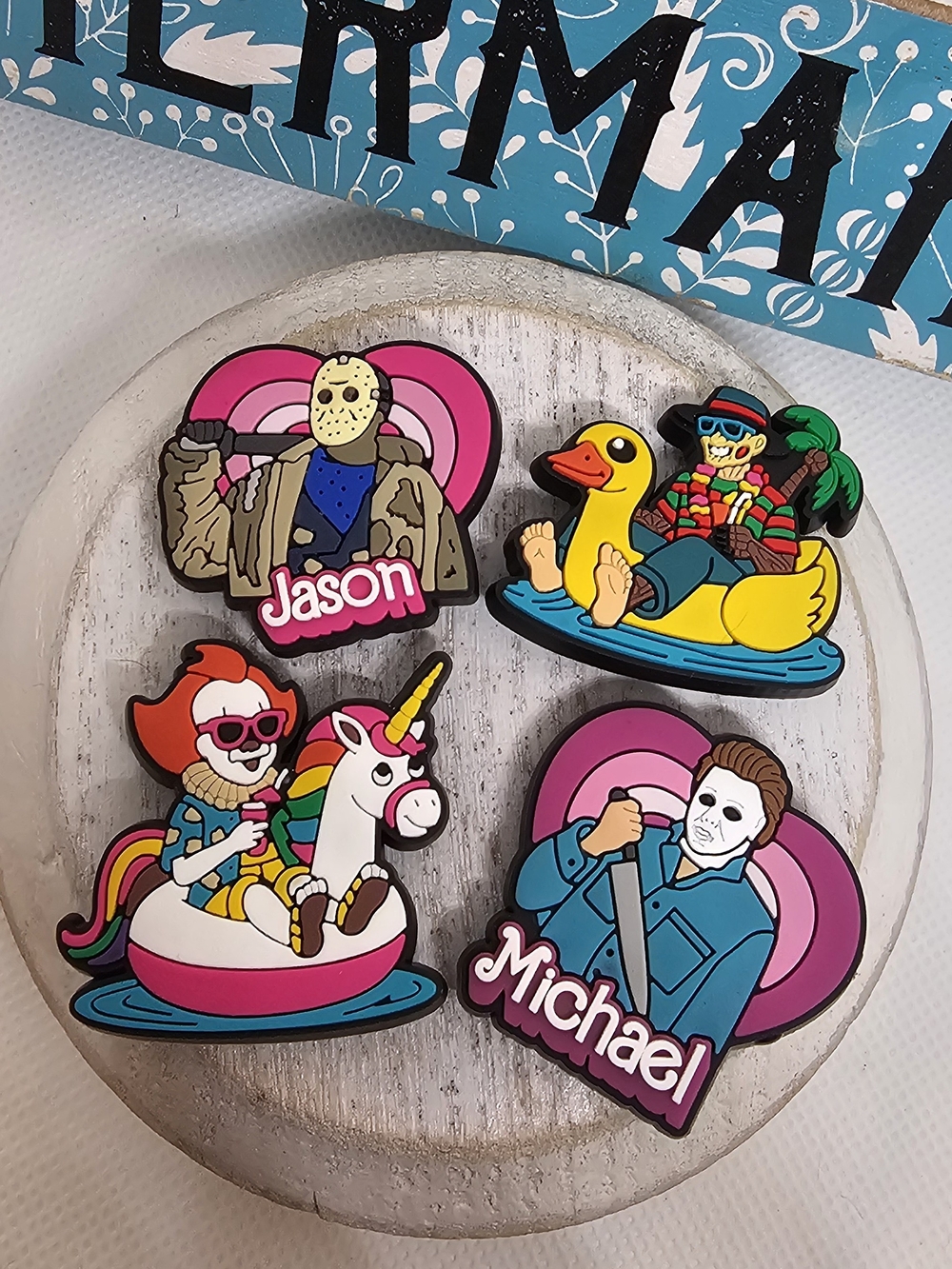 Horror Summer Croc Charms Set(Custom Made)